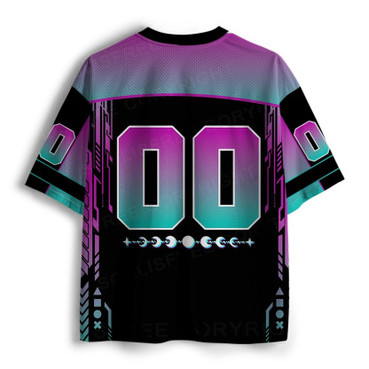 [Copy]Soulisfree Cyber Skeleton Surreal Pitch Illusion Mesh Jersey 