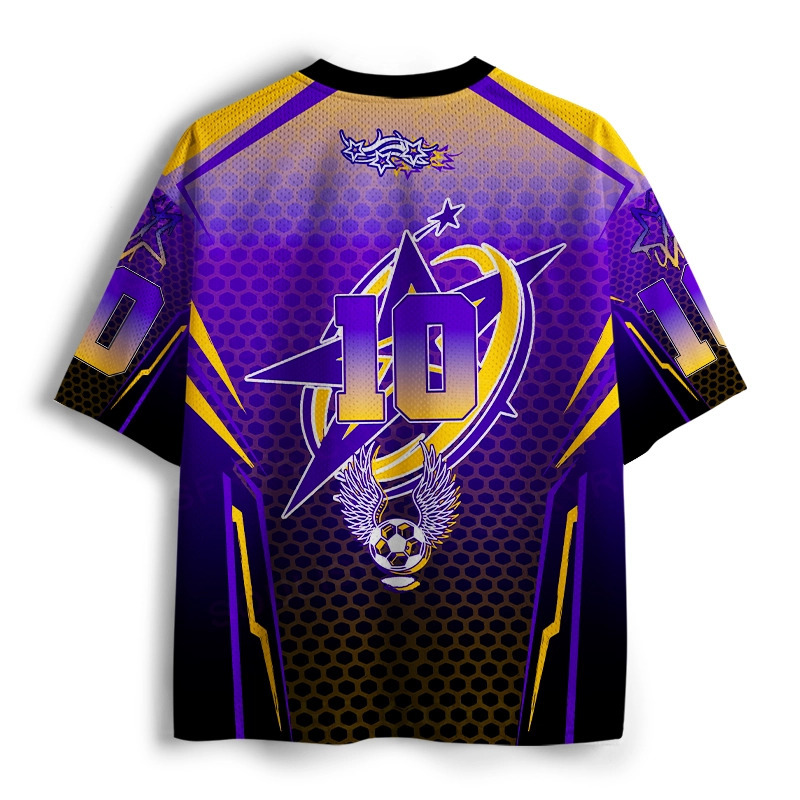 Soulisfree Radiant Bone Abstract Aura Illusion Mesh Jersey 