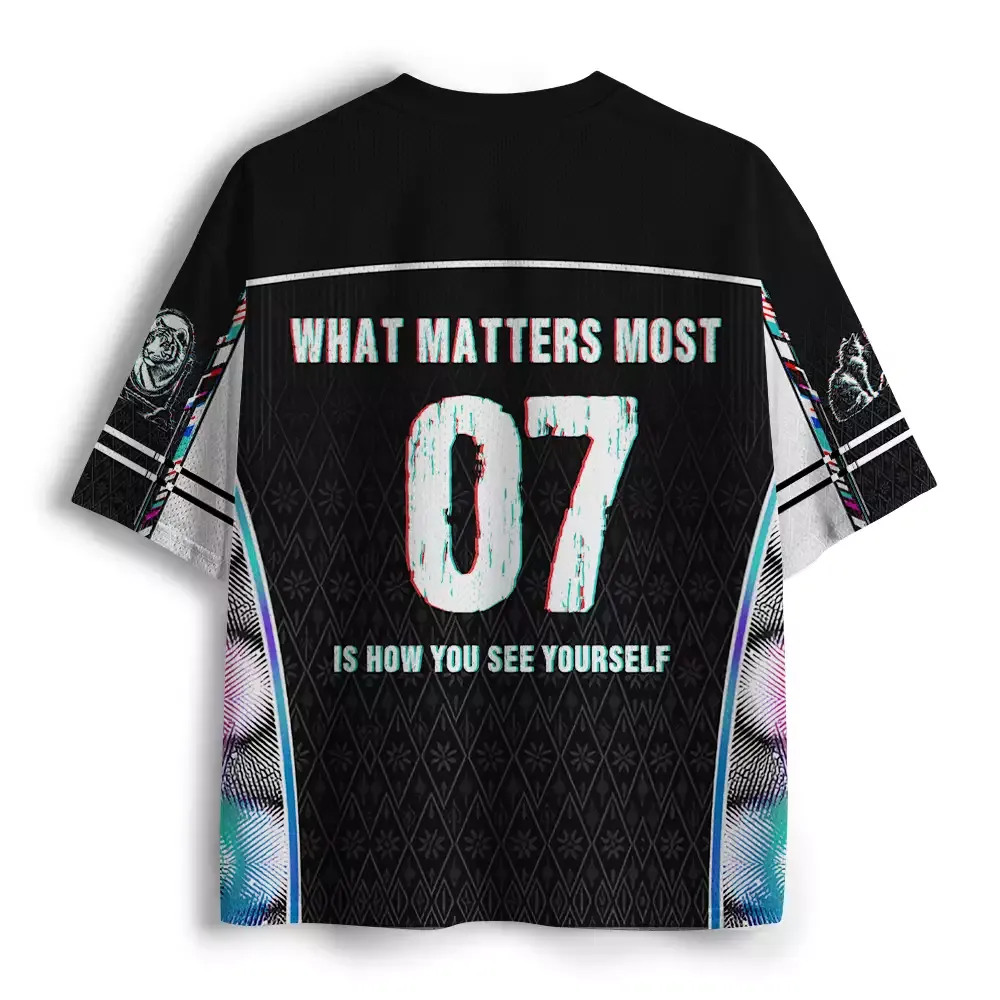 Soulisfree WHAT MATTERS MOST IS HOW YOU SEE YOURSELF Mesh Jersey
