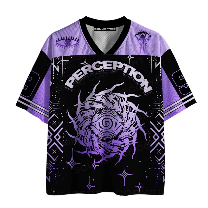 Soulisfree Psychedelic Gaze Cognitive Vortex Mesh Jersey