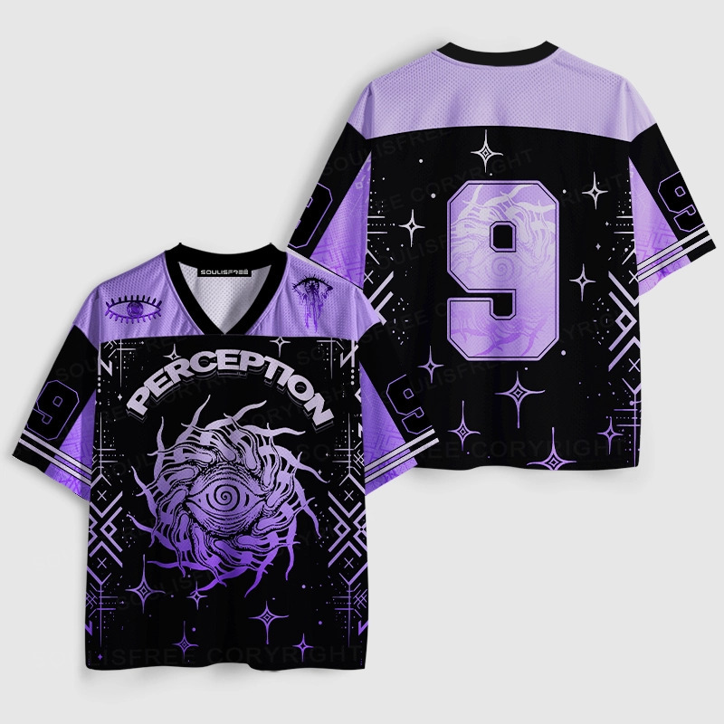 Soulisfree Psychedelic Gaze Cognitive Vortex Mesh Jersey