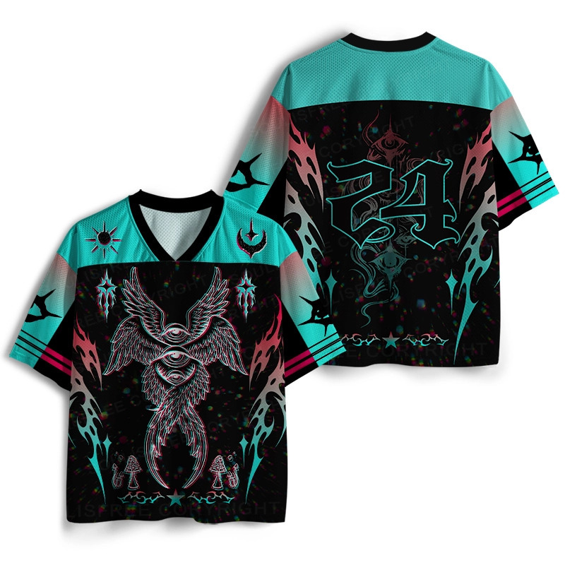 Soulisfree Tri-Eye Serpent Psychedelic Oracle Mesh Jersey