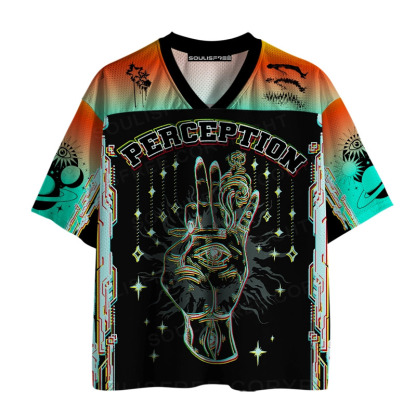 Soulisfree Neon Hand Eye Inner Vision Mesh Jersey