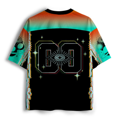 Soulisfree Neon Hand Eye Inner Vision Mesh Jersey