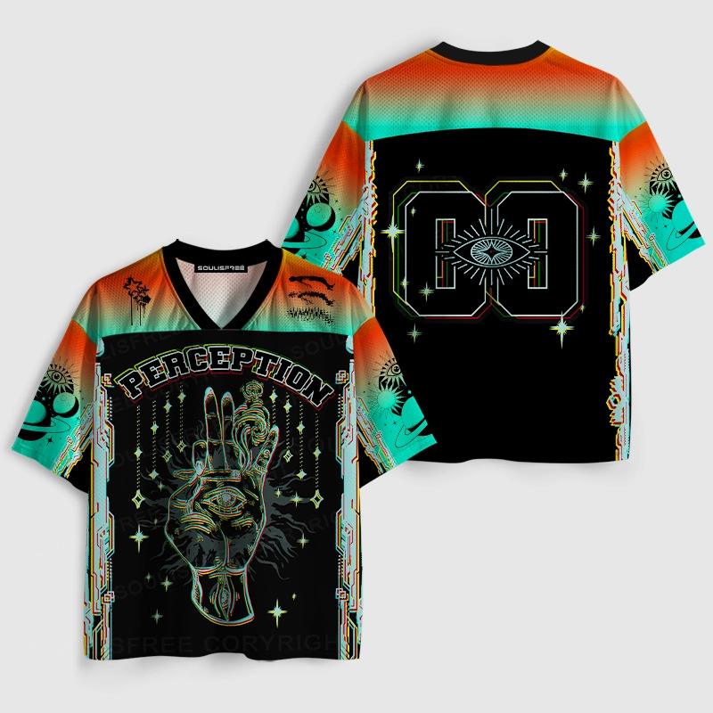 Soulisfree Neon Hand Eye Inner Vision Mesh Jersey