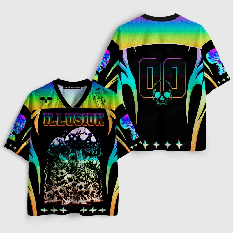 Soulisfree Ethereal Frame Quantum Suspension Illusion Mesh Jersey