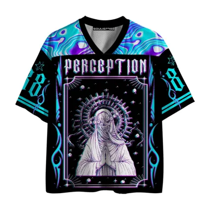 Soulisfree Surreal Mantra Minimal Drama Illusion Mesh Jersey