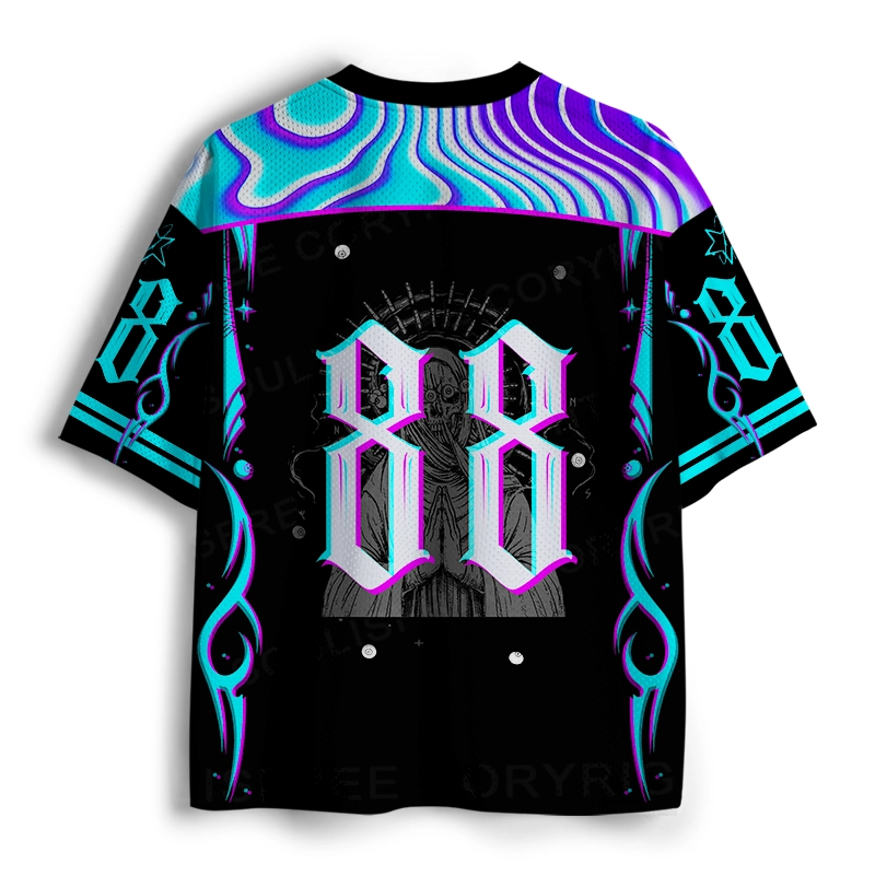 Soulisfree Surreal Mantra Minimal Drama Illusion Mesh Jersey