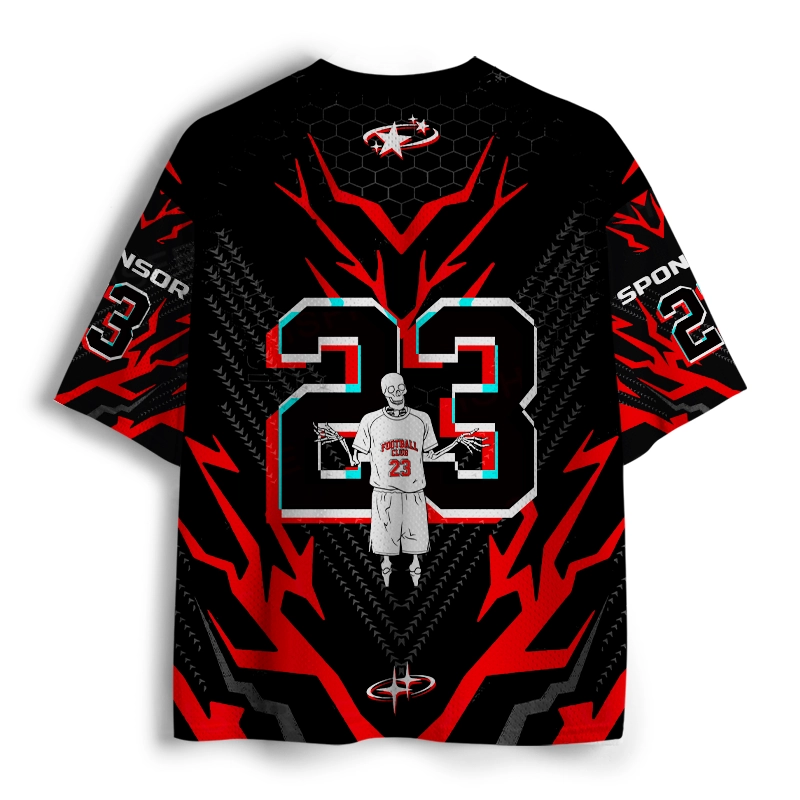 Soulisfree Energetic Skeleton Flux Chroma Burst Mesh Jersey