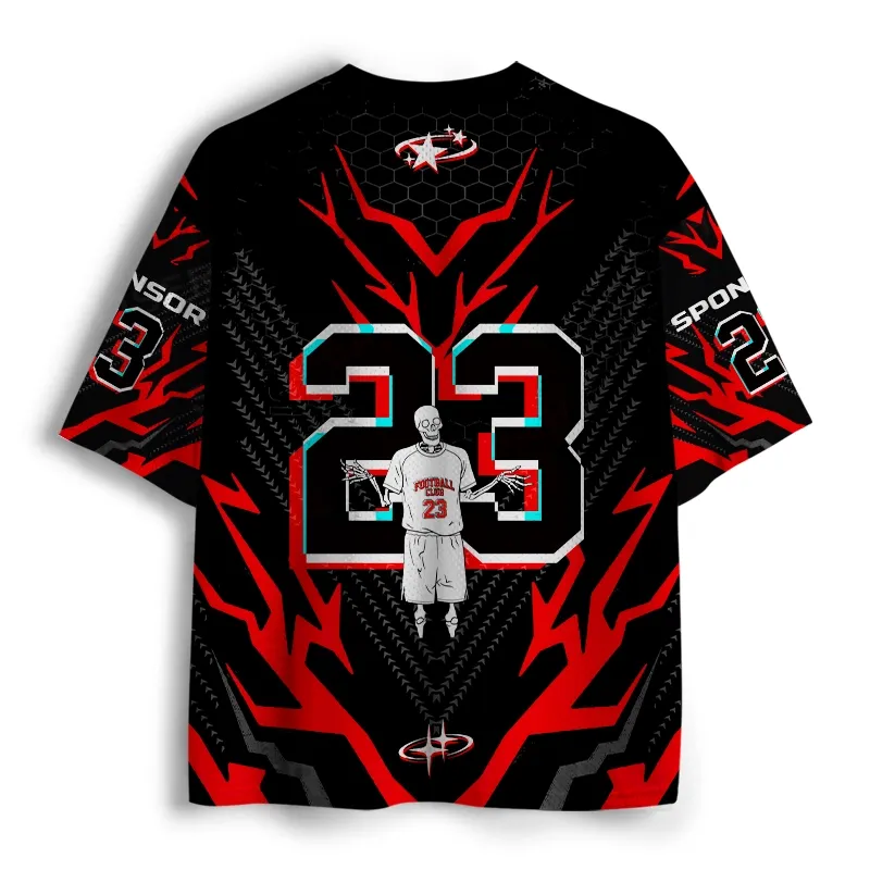 Soulisfree Energetic Skeleton Flux Chroma Burst Mesh Jersey