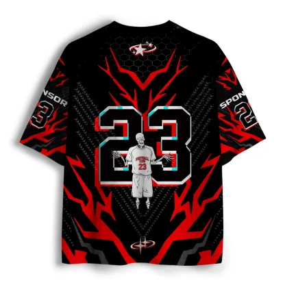 Soulisfree Energetic Skeleton Flux Chroma Burst Mesh Jersey