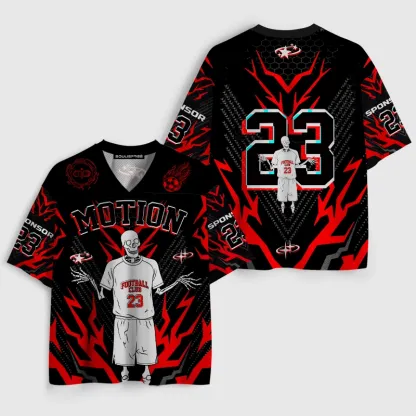 Soulisfree Energetic Skeleton Flux Chroma Burst Mesh Jersey