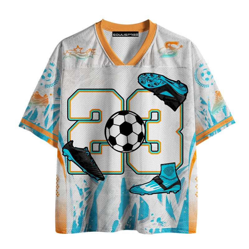 Designed Soulisfree Glitch Matrix Dual Tone Frame Mesh Jersey | Soulisfree