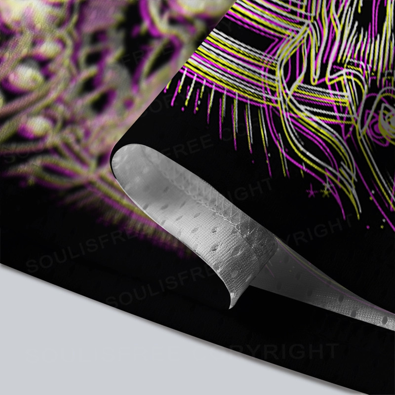 Soulisfree Perception Flux Psychedelic Skull Illusion Mesh Jersey