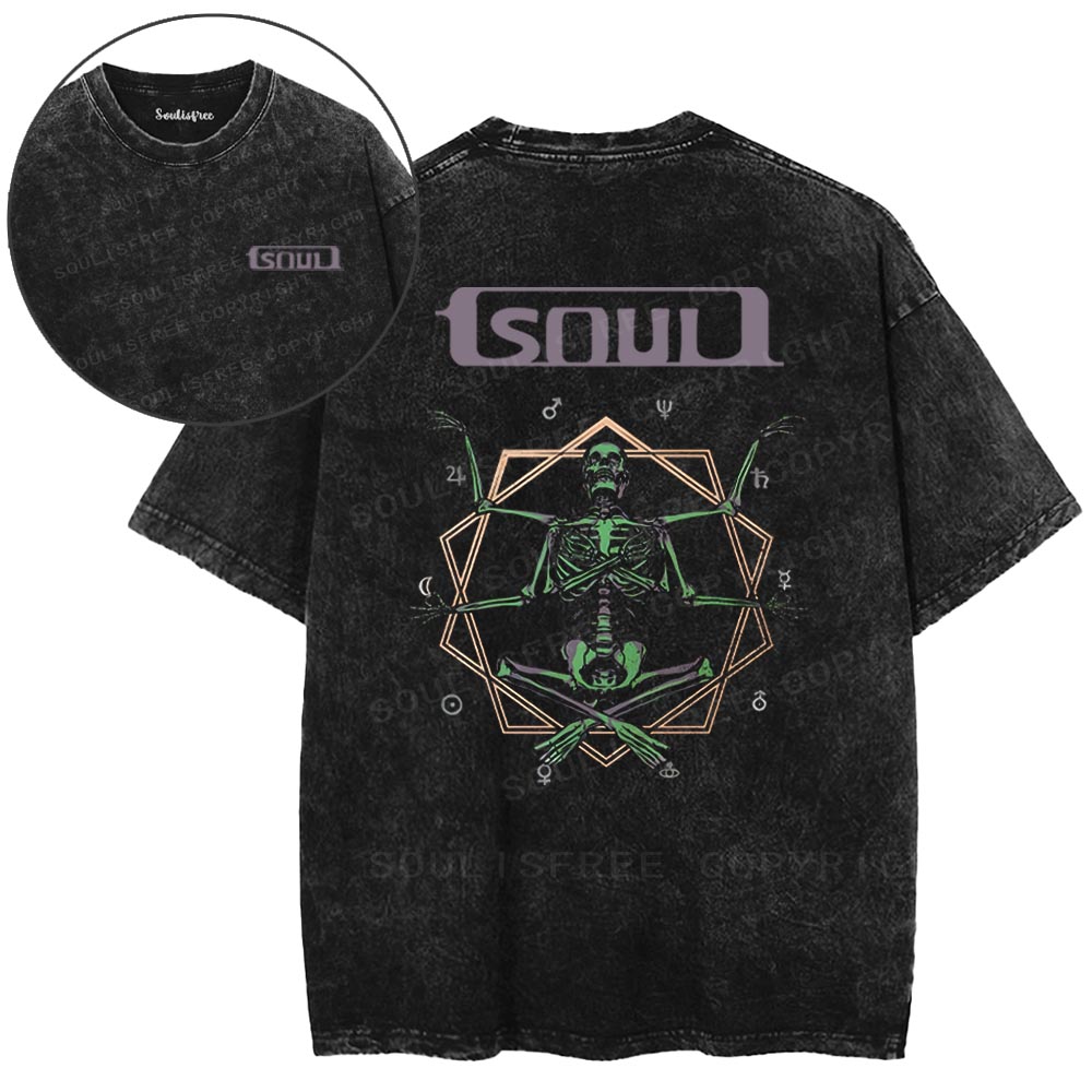 Soulisfree Soul Meditation Geometry Washed Tee