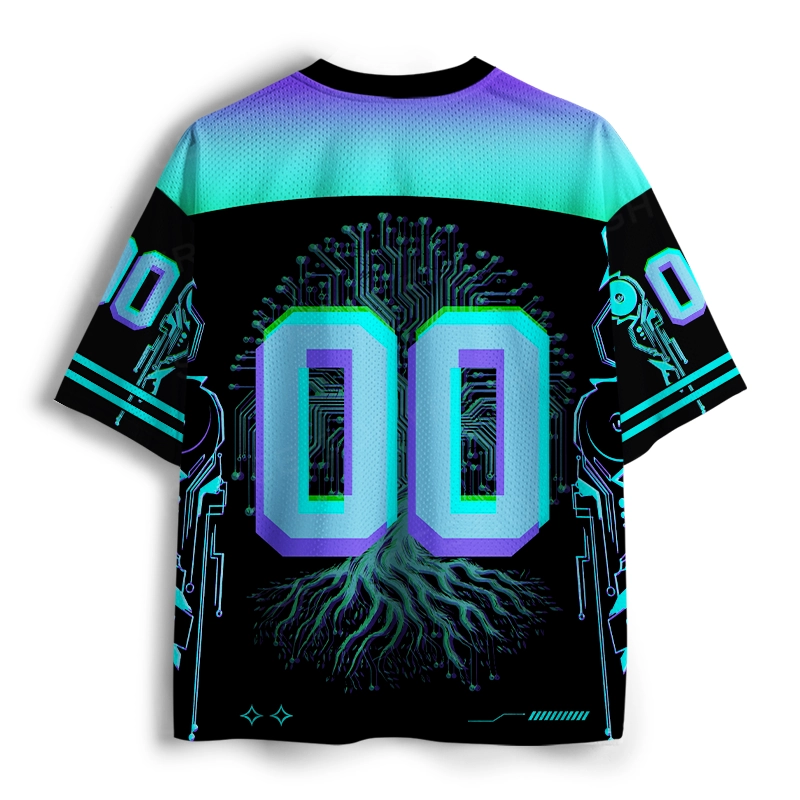 Soulisfree Digital Tree Of Life Mesh Jersey