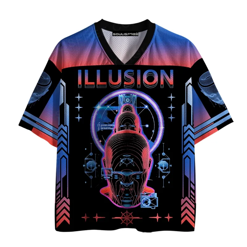 Designed Soulisfree ILLUSION — Digital Mind Frame Mesh Jersey