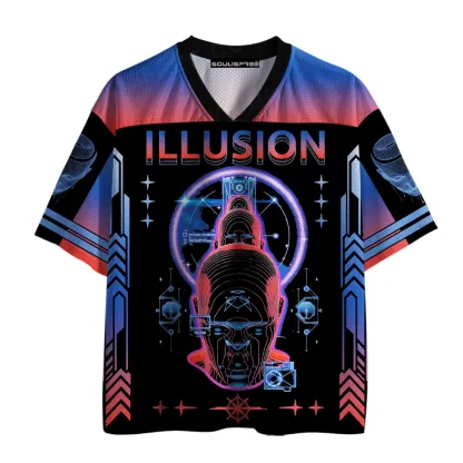 Soulisfree ILLUSION — Digital Mind Frame Mesh Jersey