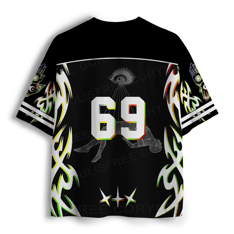 Soulisfree Chromatic Eye Mesh Jersey