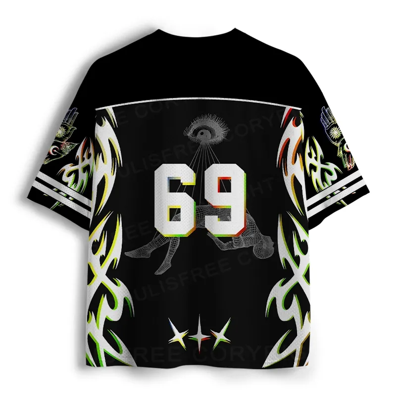 Soulisfree Chromatic Eye Mesh Jersey