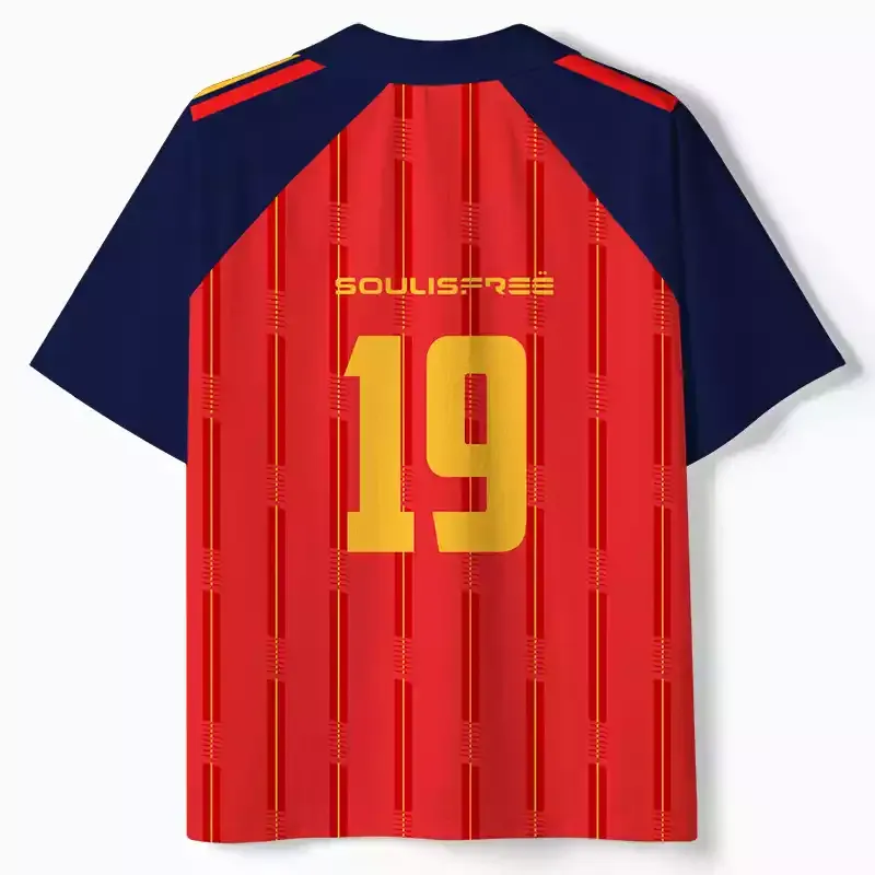 Soulisfree Crimson Force  Collar Polo Jersey