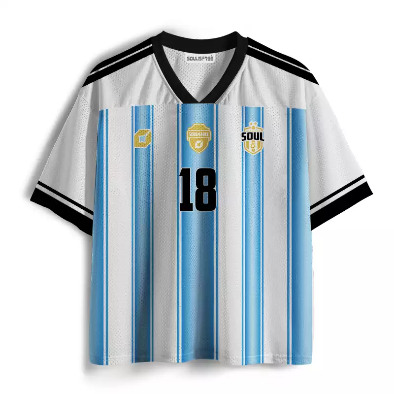 Soulisfree Celestial Stripes Mesh Jersey