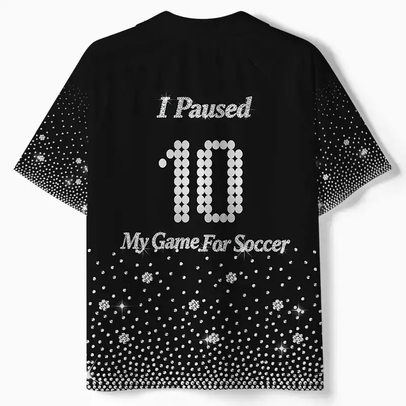Soulisfree I Paused My Game For Soccer Collar Polo Jersey