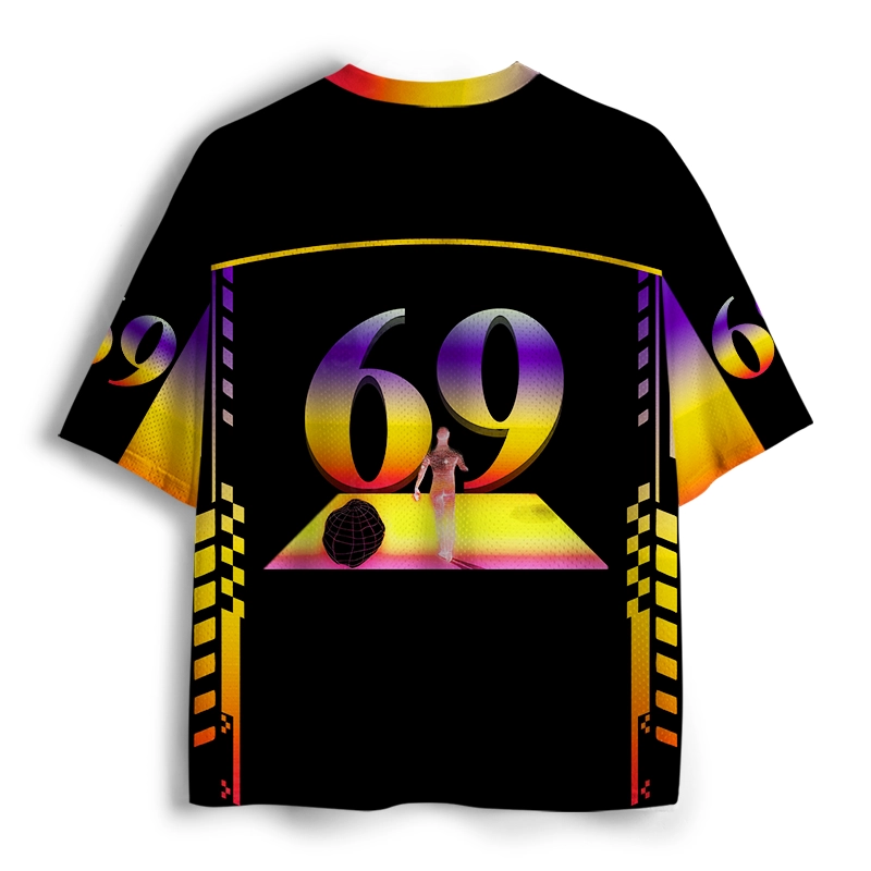 Soulisfree Cosmic Gravitational Field Retro-Future Mesh Jersey