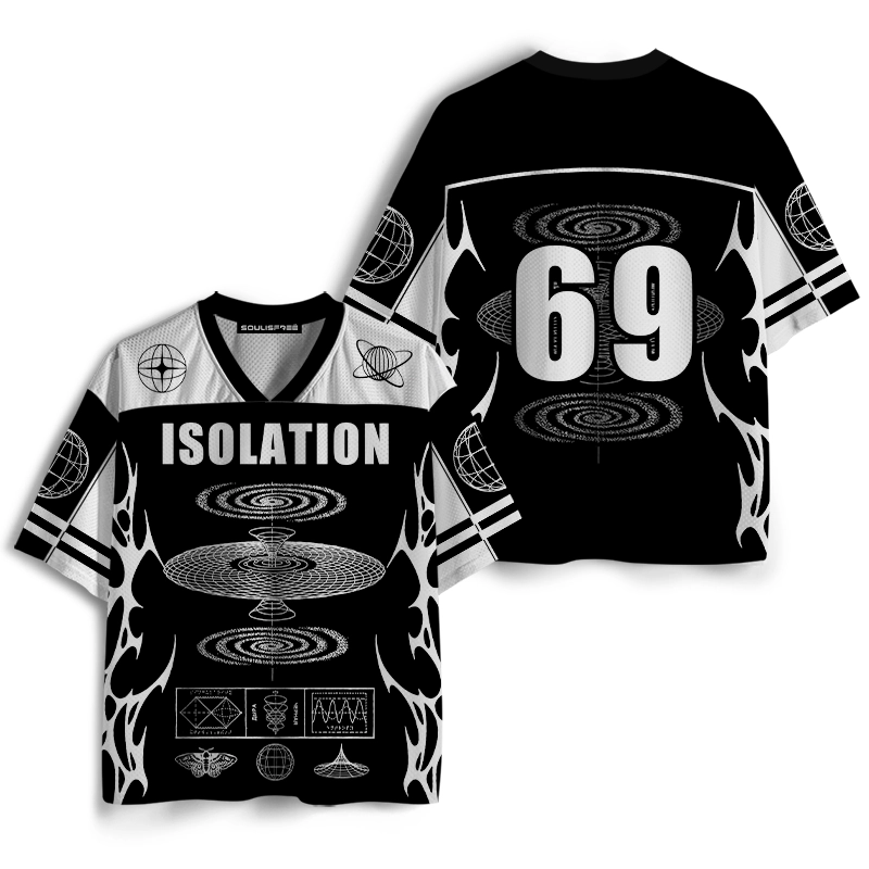 Soulisfree Cosmic Solitude Aesthetic Geometric Resonance Mesh Jersey