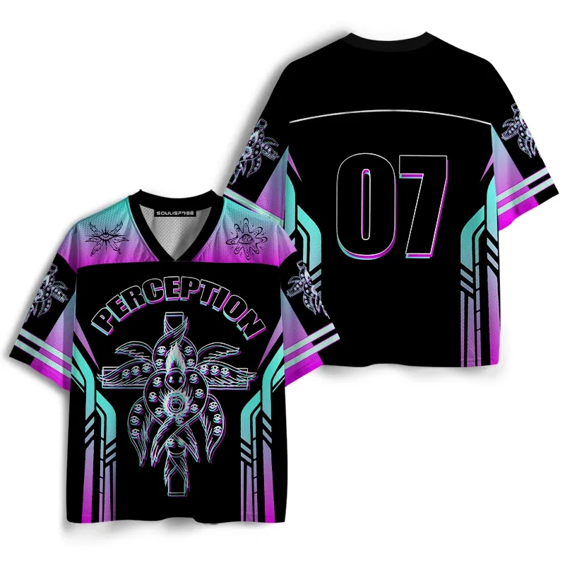 [Copy]Soulisfree Cosmic Solitude Aesthetic Geometric Resonance Mesh Jersey