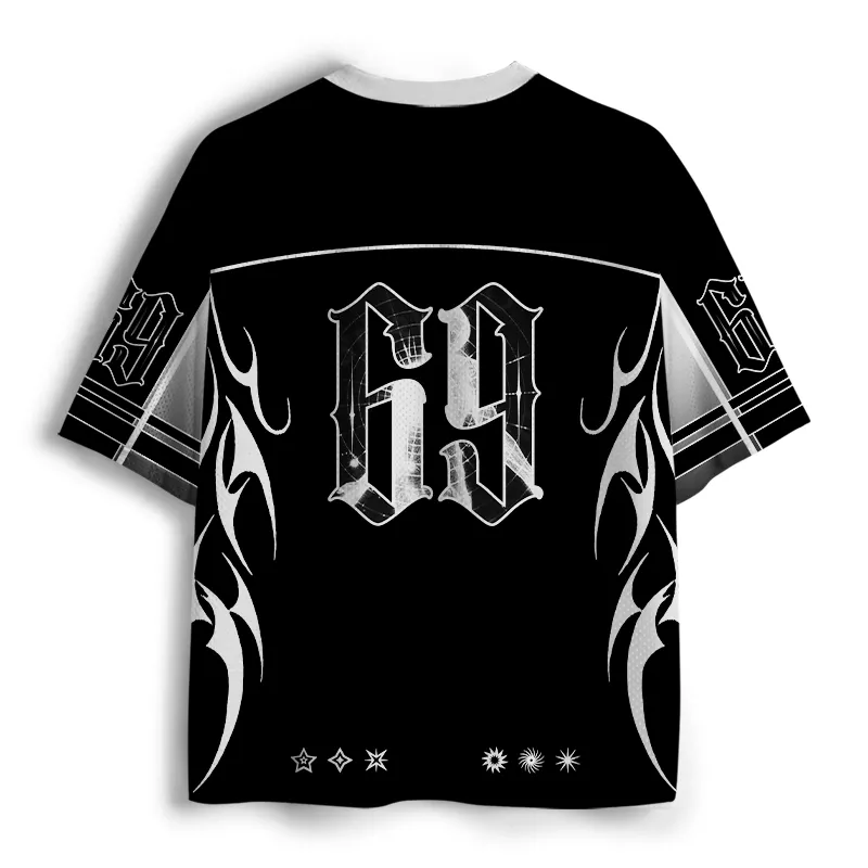 Soulisfree Cosmic Energy Tribal Flame Mesh Jersey