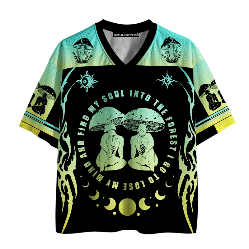 Soulisfree Forest Soul Psychedelic Mushroom Mesh Jersey
