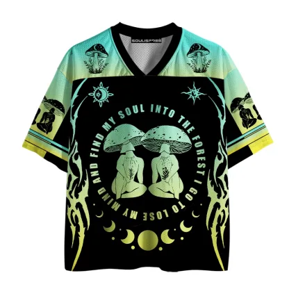 Soulisfree Forest Soul Psychedelic Mushroom Mesh Jersey