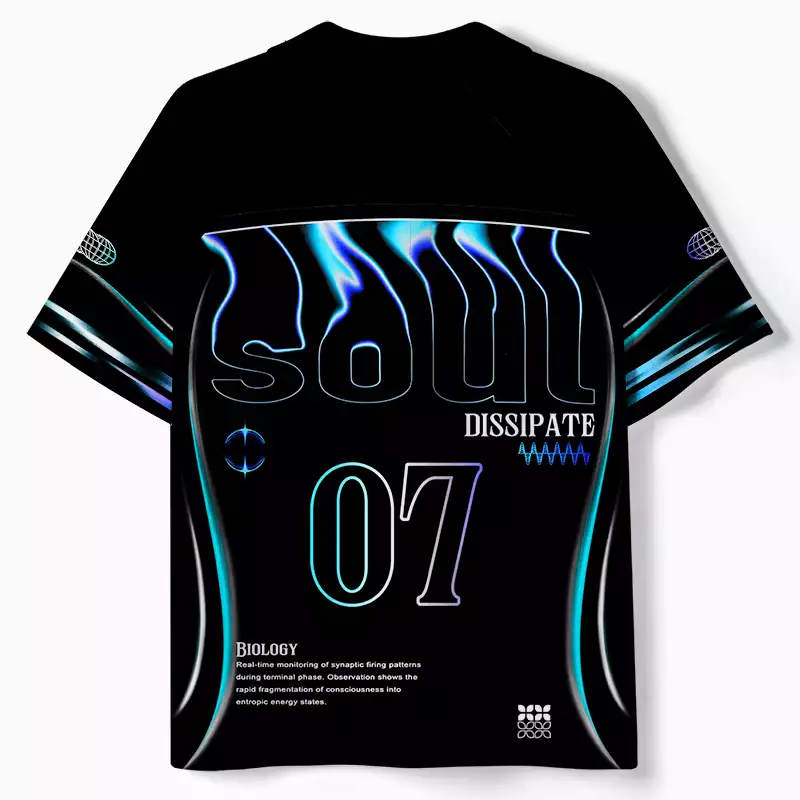 Soulisfree Dreamline Optic Lines Illusion Collar Polo Jersey