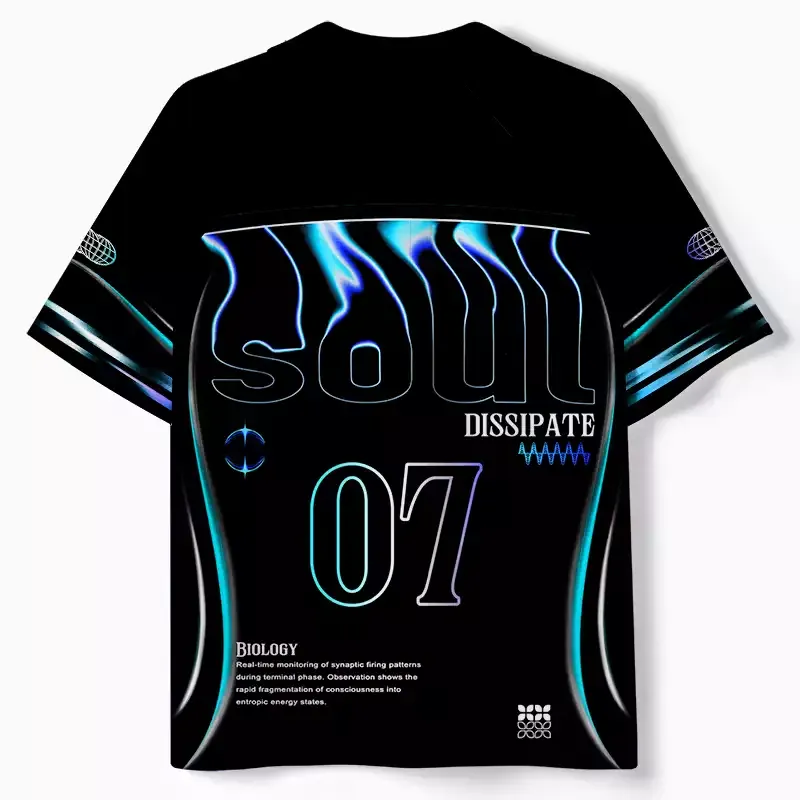 Soulisfree Dreamline Optic Lines Illusion Collar Polo Jersey