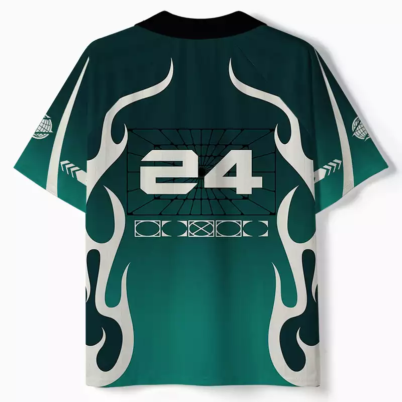 Soulisfree Cyber Forest Neural Control  Collar Polo Jersey