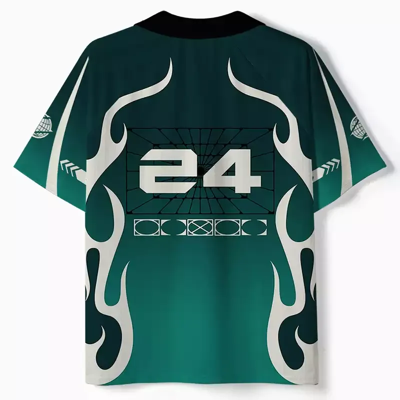 Soulisfree Cyber Forest Neural Control  Collar Polo Jersey