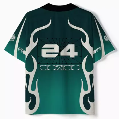 Soulisfree Cyber Forest Neural Control  Collar Polo Jersey