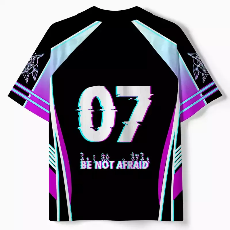Soulisfree BE NOT AFRAID — Divine Glitch Wings Collar Polo Jersey