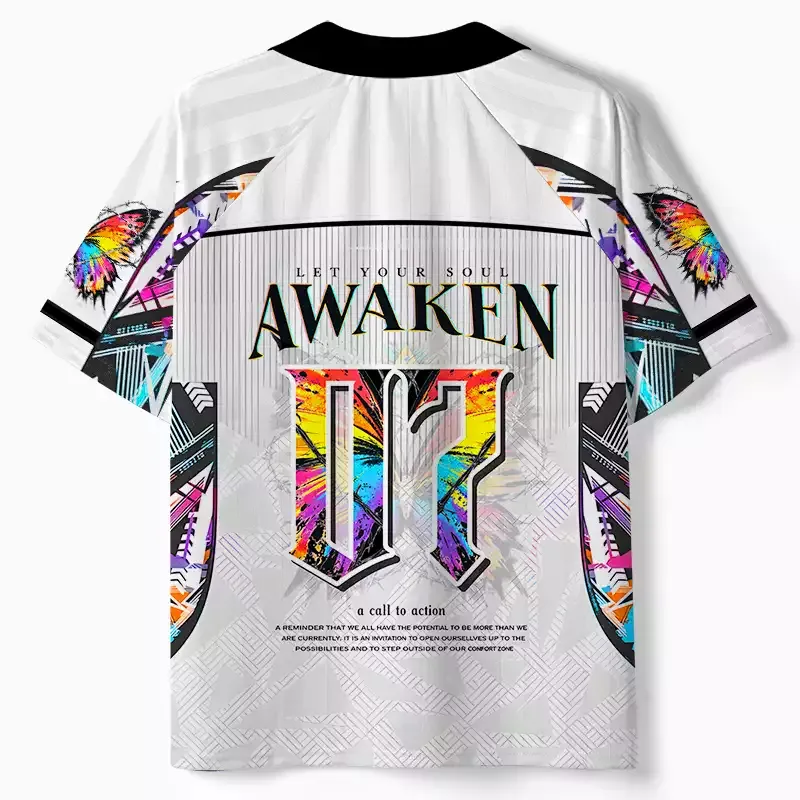 Soulisfree Let Your Soul Awaken Collar Polo Jersey