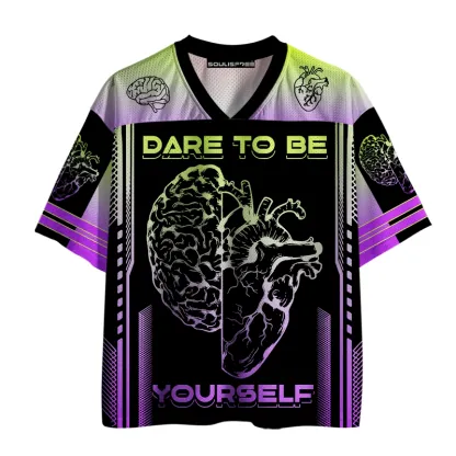 Soulisfree Dare To Be Yourself Gradient  Mesh Jersey