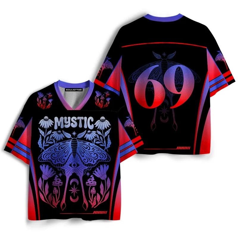 oulisfree Mystic Moth Gradient Nature  Mesh Jersey