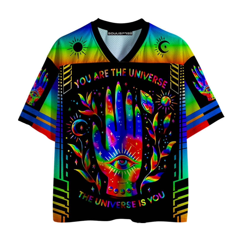 Soulisfree Cosmic You Are The Universe Rainbow  Mesh Jersey