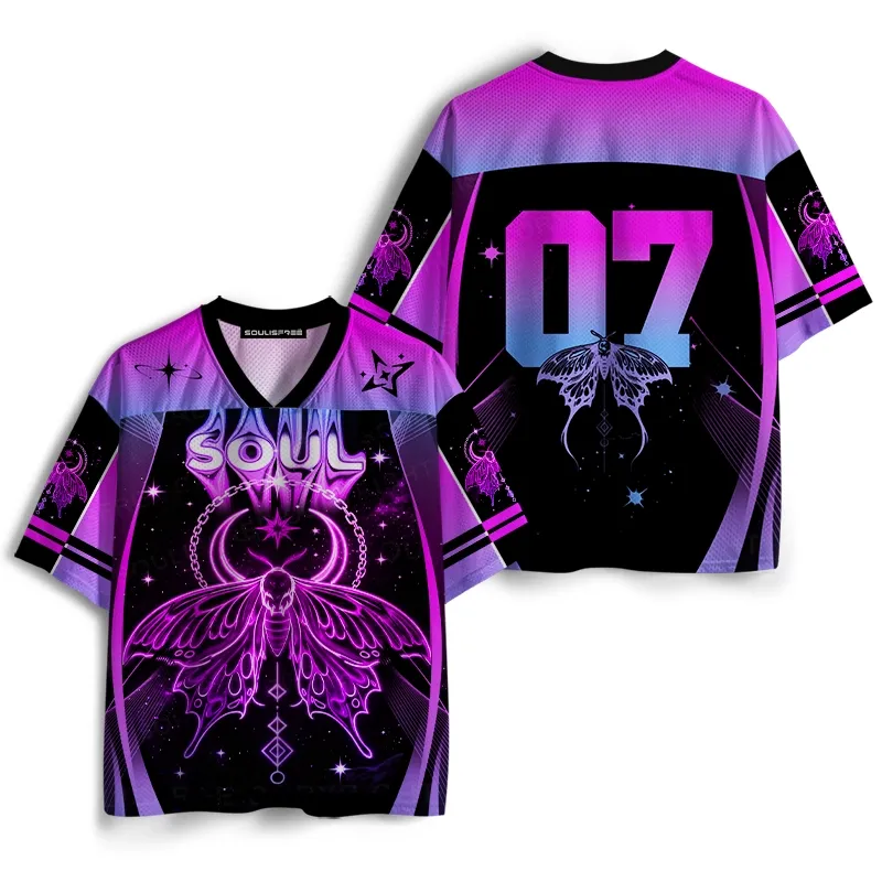 Soulisfree Cosmic Moth Gradient Mesh Jersey