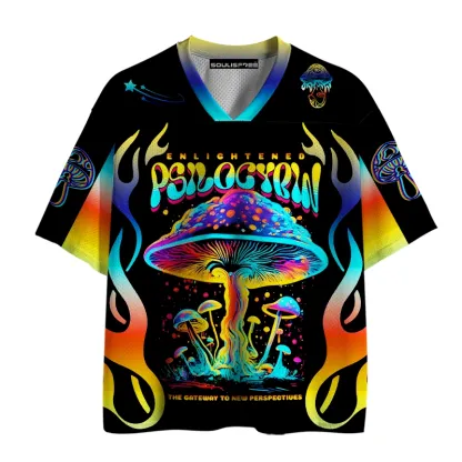 Soulisfree Enlightened Psychedelic Mushroom Gradient Mesh Jersey