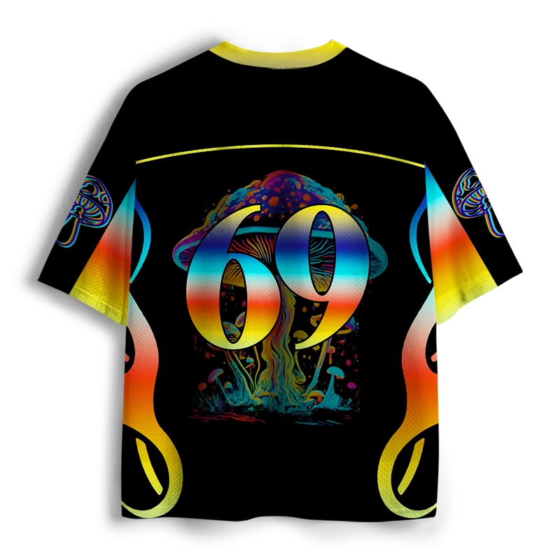Soulisfree Enlightened Psychedelic Mushroom Gradient Mesh Jersey