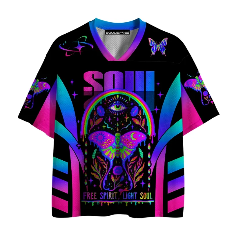 Designed Soulisfree Third Eye – Cosmic Awareness Mesh Jersey