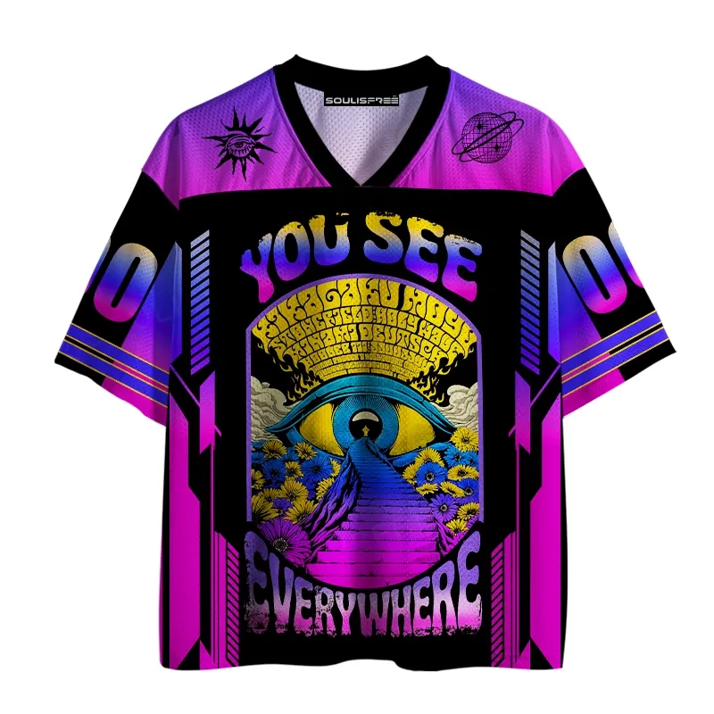 Designed Soulisfree Third Eye – Cosmic Awareness Mesh Jersey
