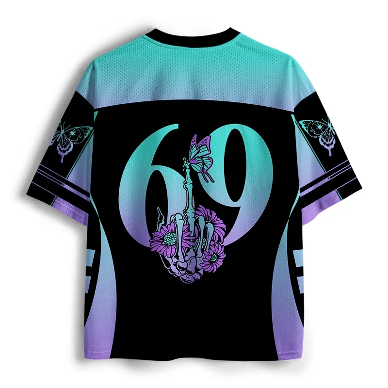 Soulisfree Stay True Skeleton Hand Mesh Jersey