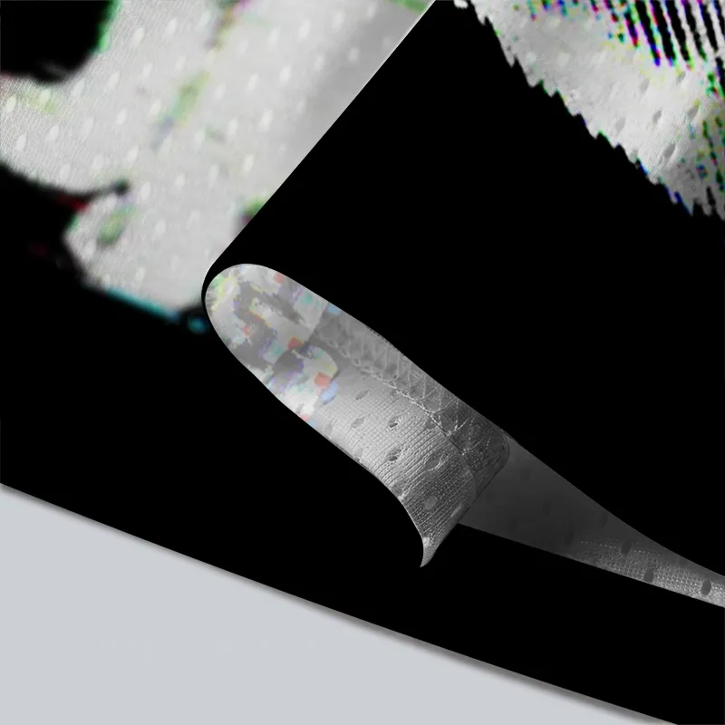 Soulisfree Glitch Cat Illusion Mesh Jersey